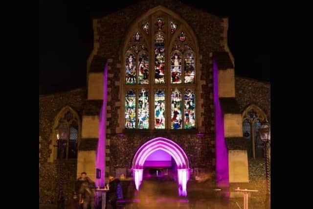St Peter’s will be lit up by a thousand candles and tealights to celebrate the start of Advent as part of the town’s annual Festival of Light
