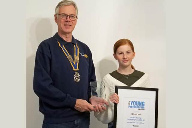 Tamsin was recently presented with her award by John Whiteley, President of Berkhamsted Rotary Club