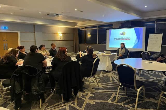 Officers from the Halo team held the pilot workshop for members of staff at the Ibis hotel in Stevenage town centre