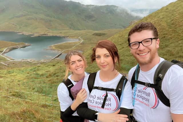 Fernando's children climbed Snowdon in his memory and to raise funds for Rennie Grove