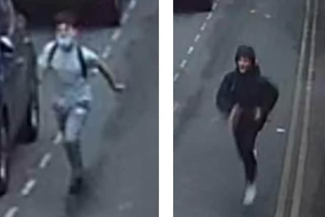 Police have released CCTV images of two people they would like to speak to