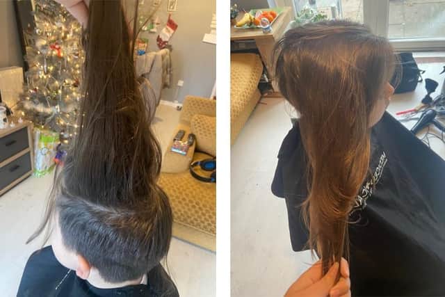Alfie had his hair cut at the weekend