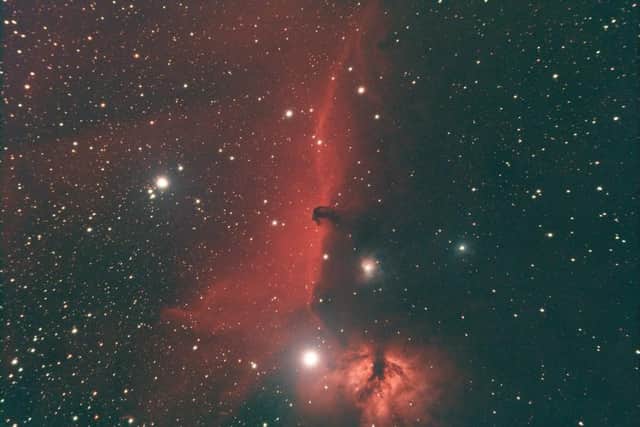Richard captured this image of the Horsehead Nebula and Flame Nebula from his garden in Hemel Hempstead