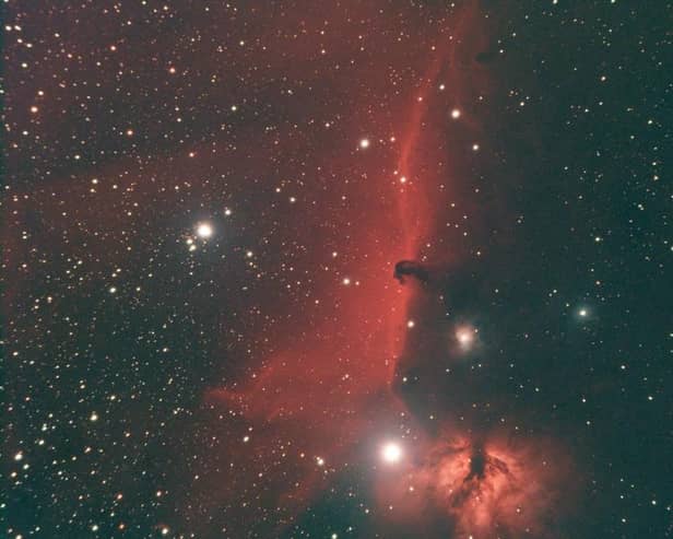 Richard captured this image of the Horsehead Nebula and Flame Nebula from his garden in Hemel Hempstead