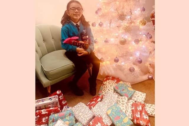 Seher wanted to ask Santa to give a gift to each resident