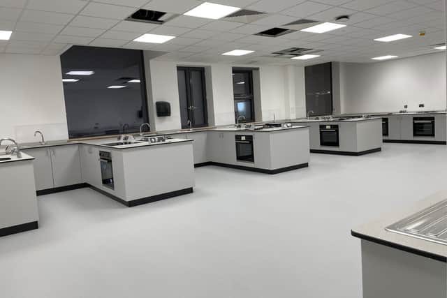 One of the food tech rooms in the new building