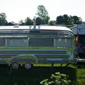 A caravan parked on one of the campsites at Appleby Horse Fair, an annual gathering for Gypsy, Romany and travelling communities. Photo by Ian Forsyth/Getty Images