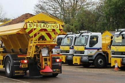 Hertfordshire County Council’s fleet of 58 gritters will be out on two runs today