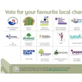 There are the charities on this year’s shortlist