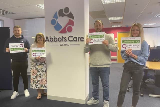 Abbots Care Ltd has been rated 'outstanding'