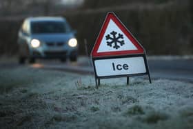 The Met Office has issued a yellow weather warning for ice