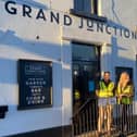 Joycelyn Neve, MD of the Seafood Pub division of The Oakman Group, and Eamonn Borg-Neal visiting the Grand Junction Arms in Bulbourne which will re-open in March