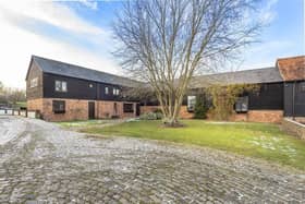 This six bedroom semi-detached barn conversion in Dacorum is on the market