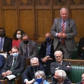 Sir Mike Penning speaking in PMQs on Wednesday (C) parliamentlive.tv