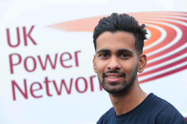 Krishan Hirani says age is no barrier to becoming a power apprentice (C) UK Power Networks