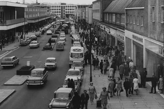 Hemel Town Centre before pedestrianisation