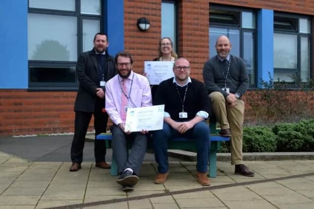 The Longdean School Sustainability and Climate Literacy Leadership Team with their eduCCate Global Bronze Award (C) JO SONNIER