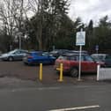 Car parking signs at the pub in Little Gaddesden