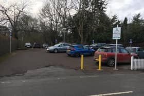 Car parking signs at the pub in Little Gaddesden