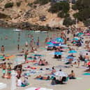 IBIZA: Tourists enjoy a sunny day at Cala Tadira beach. Photo: Getty Images