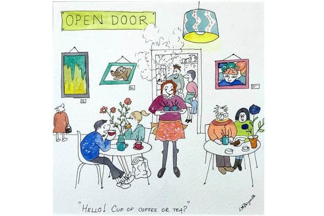'Cup of tea' illustration (C) Louise Williams
