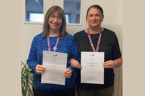 Lisa Patrick and Nicky Linsell who recently completed their Parkinson’s training