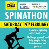 DENS is teaming up with BMR and énergie Fitness Online for a virtual Spinathon