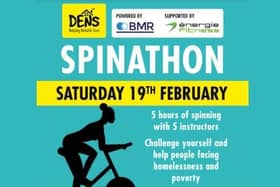 DENS is teaming up with BMR and énergie Fitness Online for a virtual Spinathon