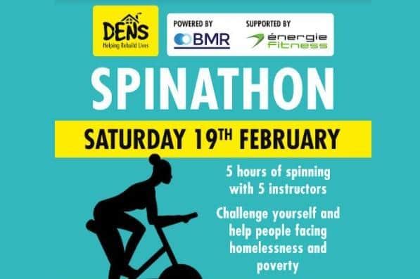 DENS is teaming up with BMR and énergie Fitness Online for a virtual Spinathon