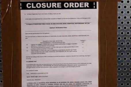 Police and partners achieve full closure order for The Tudor Rose