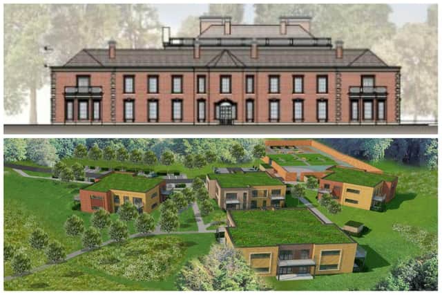 The plans could see two detached houses and 34 flats built on the former site of Caddington Hall Manor