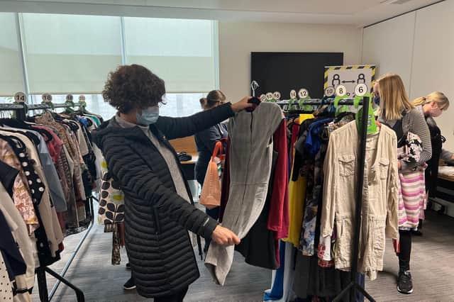 A clothes swap event