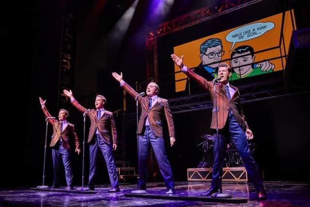 Jersey Boys, The hit musical based on the story of Frankie Valli and the Four Seasons is playing at Milton Keynes Theatre until March 5