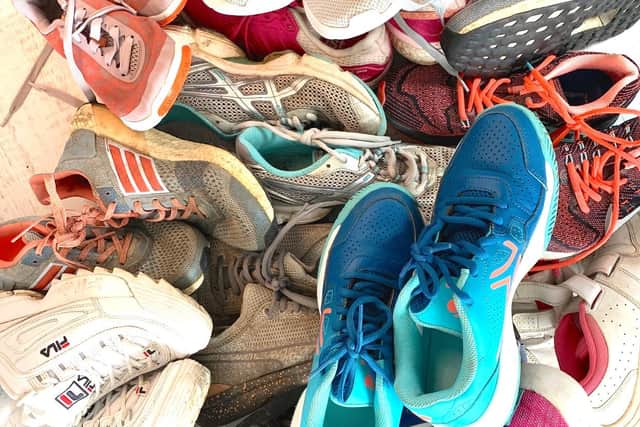 One Impossible Thing collects preloved sports shoes for struggling children and adults