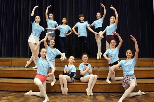 Left to right: Front line – Grace Payne, Sadie Bentley, Joseph Phillips, Billy Rowlands, Heidi Batchelor-Hannaby, Tilly Warr; Back line – Ruby Cousins, Millie Cousins, Giselle Bradley, Violet Tree Wright, Jessica Fenwick, Sienna Permal