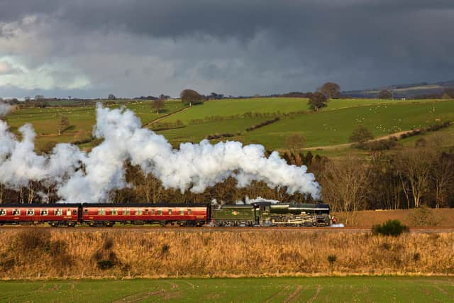 An elegant beast: The Railway Touring Company's Winter Cumbrian Mountain Express was hauled by 45562 Alberta (photo: Bob Green)