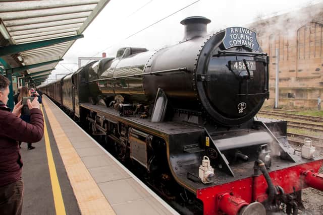 Passengers were able to spend some time with the engine at Carlisle (photo: Jeremy Clack)