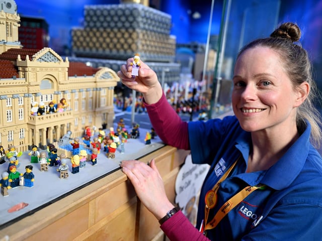 "Our mini figures lined the streets of Birmingham to commemorate the queen, and even threw a tiny street celebration complete with a miniature tea party including cucumber, ham and jam sandwiches alongside Victoria sponge cake, biscuits and fruit punch," said Michelle Thompson, master model builder at LEGOLAND Discovery Centre Birmingham.