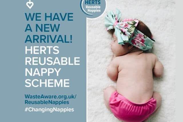 Dacorum Borough Council is supporting Hertfordshire’s WasteAware team to launch the HERTS Reusable Nappies scheme