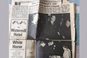A cutting of the story that featured in The Gazette in 1959