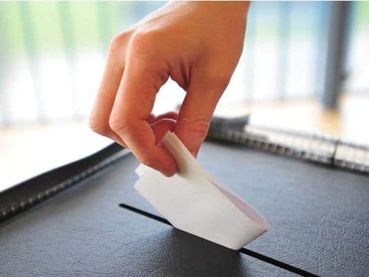 Voting stock image