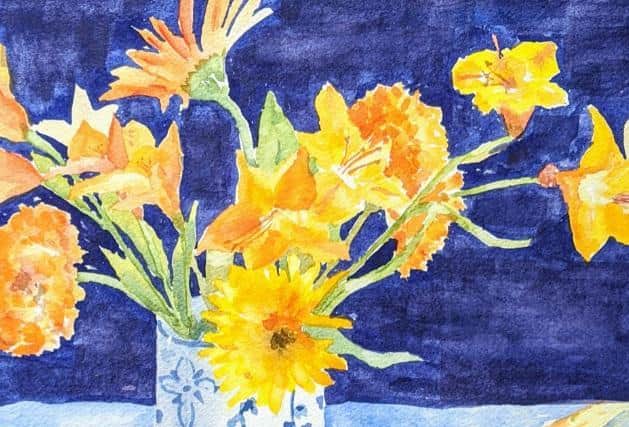 Still Life Dark backdrop by Bernadette Duffy