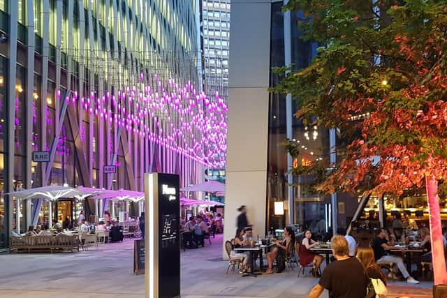 Photo sent to the WHHT by BDP which show the precedent images of the BDP landscape scheme – Nova, London Victoria. The images have been used in the virtual public consultation presentations.