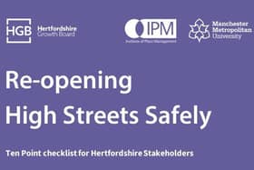 Ten point checklist to support safe return to Hertfordshire high streets