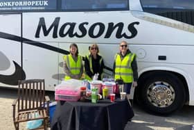 Masons hosted a charity car wash to raise funds for the Florence Nightingale Hospice Charity