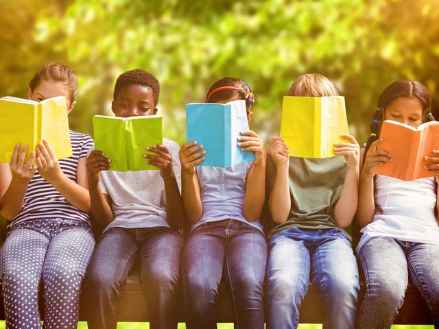 The campaign encourages children to read for pleasure
