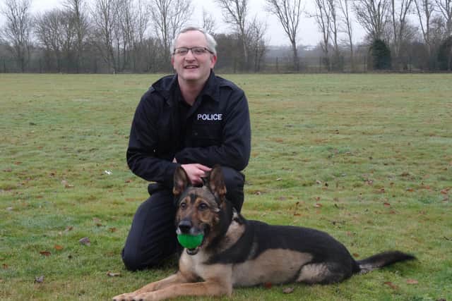 PC Dave Wardell and PD Finn