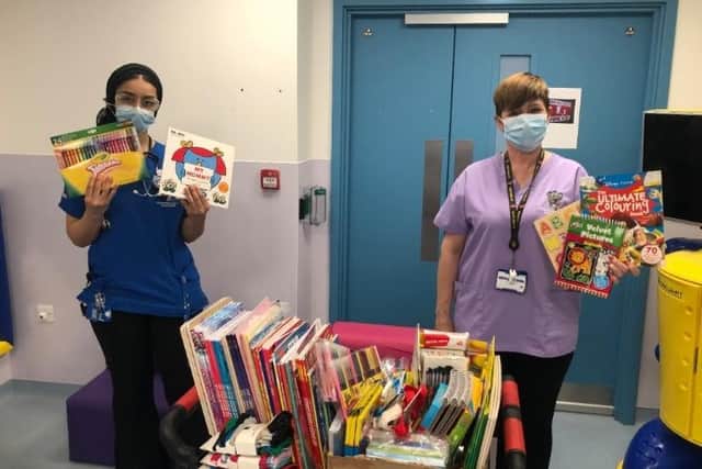 Dacorum Motorcycle Riders delivered gifts to the West Hertfordshire Hospitals NHS Trust's hospitals for the Raise a Rainbow campaign