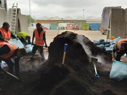 Dacorum Borough Council gave away 10 tonnes of peat-free compost to residents to celebrate International Compost Awareness Week