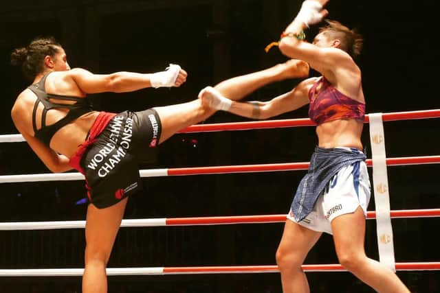 Nicola became the first ever UK female to fightLethwei
